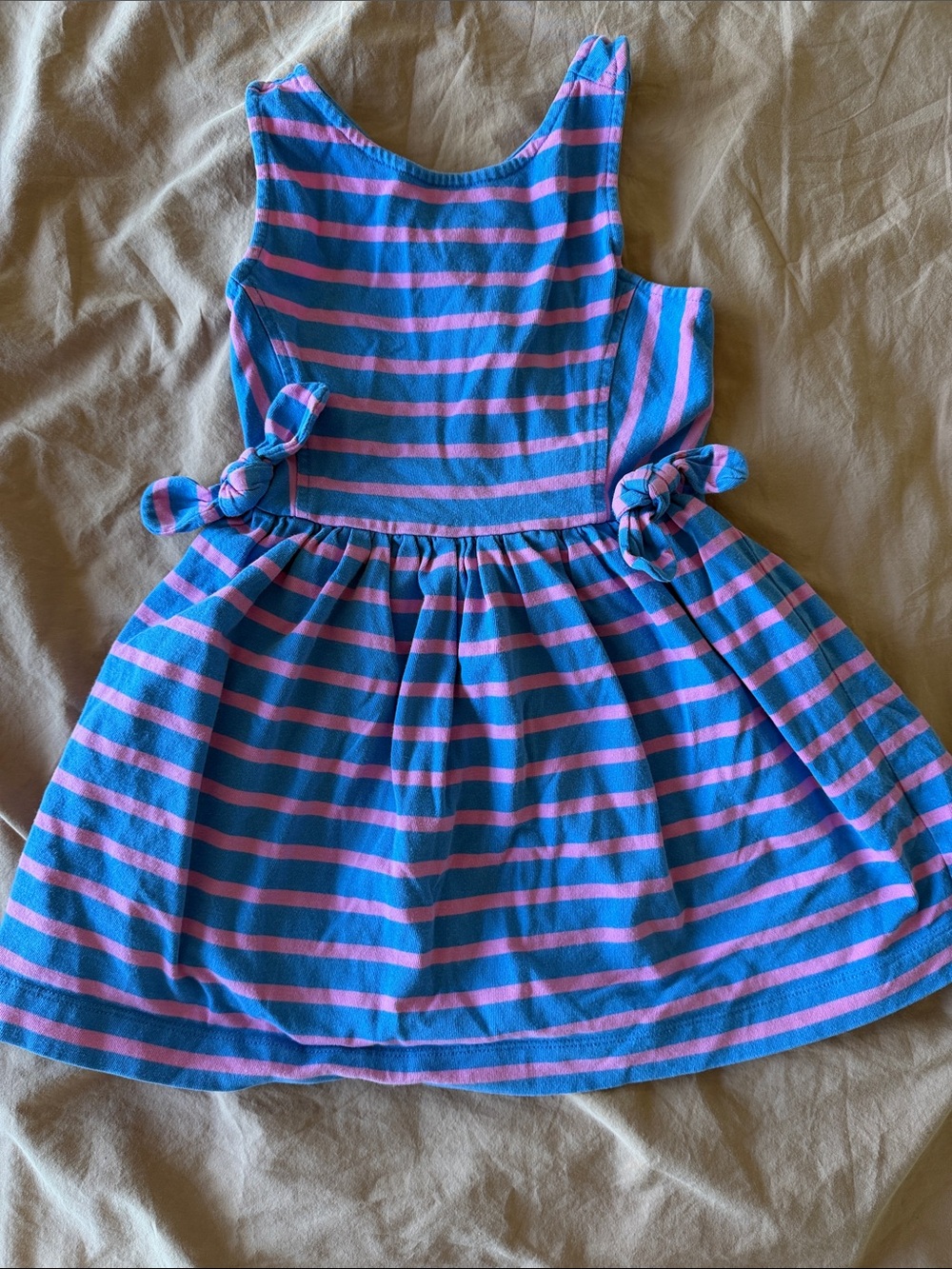 Crewcuts Blue & Pink Striped Tank Dress